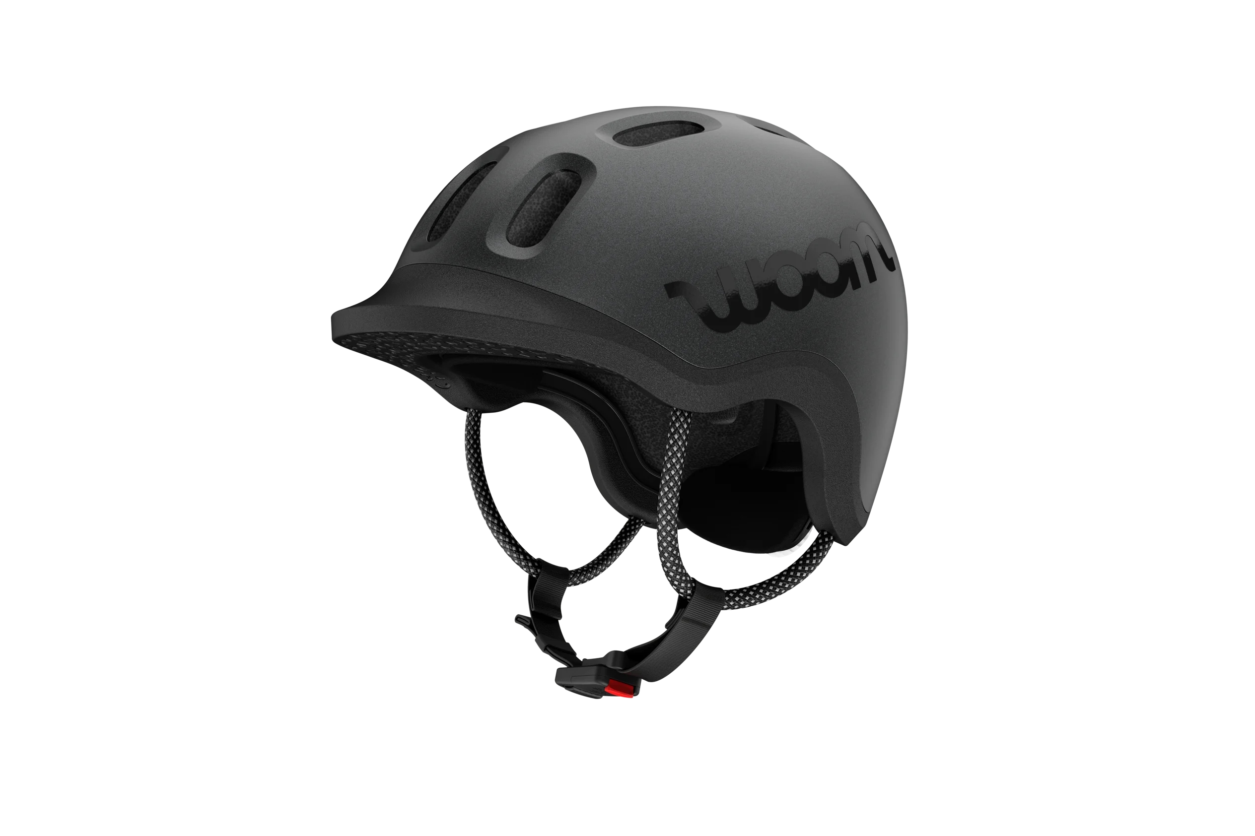 woom READY Kids Helm M charcoal met